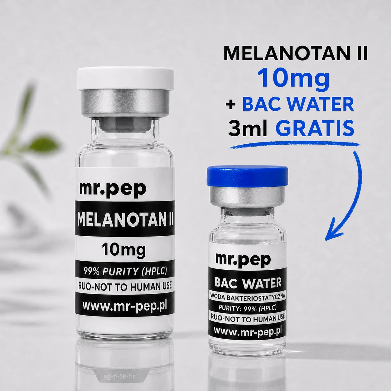 Melanotan 2 10 mg - Raport HPLC